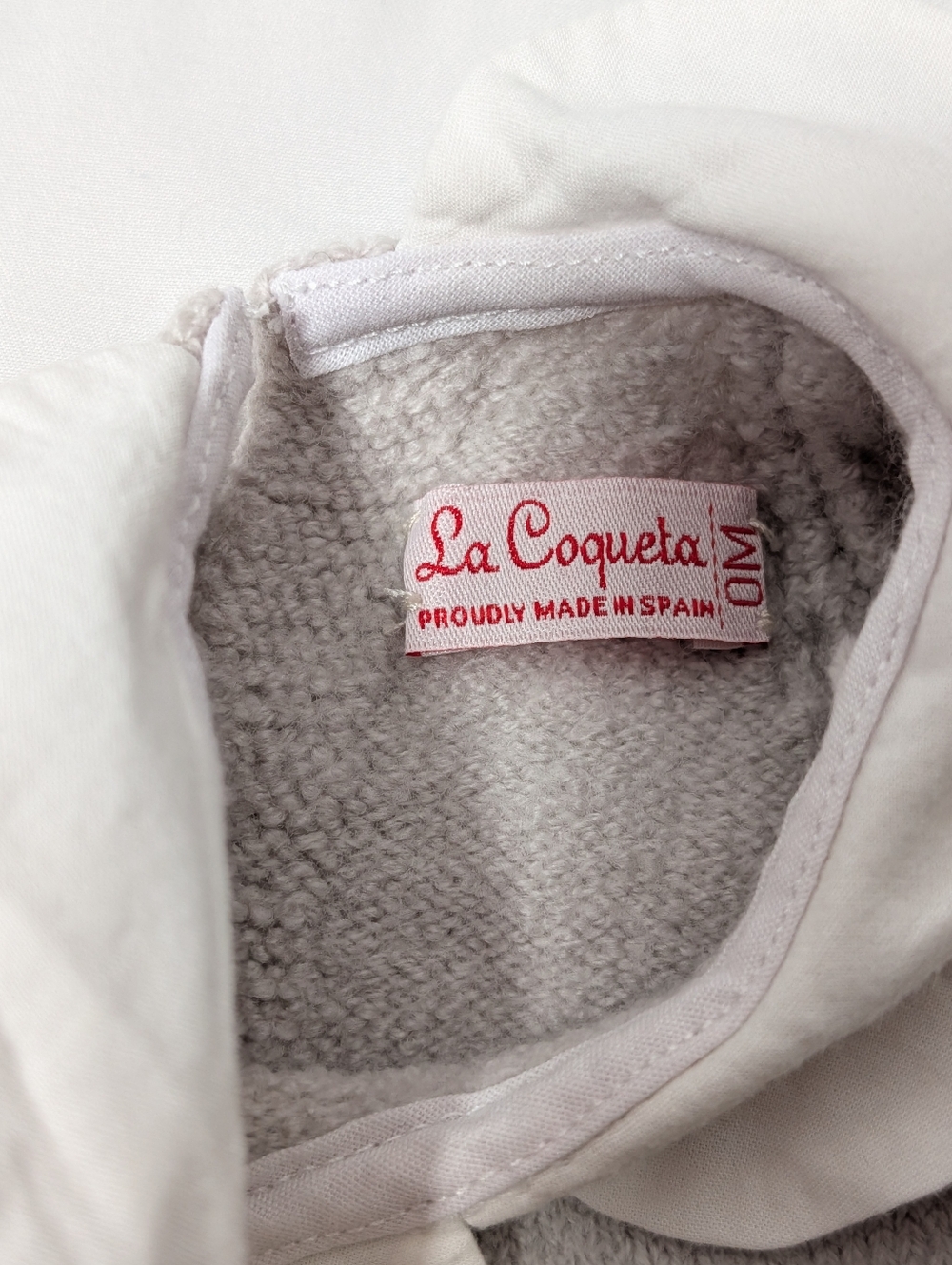 La Coqueta 0M Merino Wool Knit Romper | Luxury Neutral Classic - Picture 3 of 5